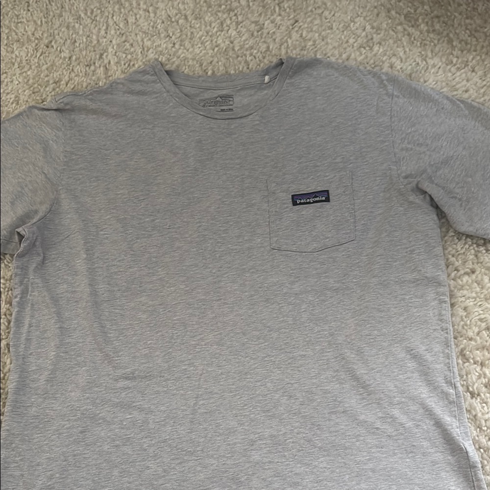 Patagonia Gray Short Sleeve Tee Essential Crew Neck